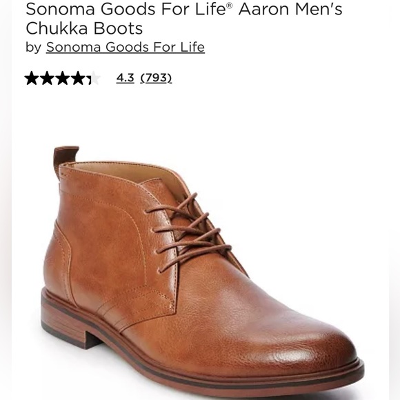 Sonoma Goods For Life® Aaron Men's Chukka Boots. - Picture 7 of 7